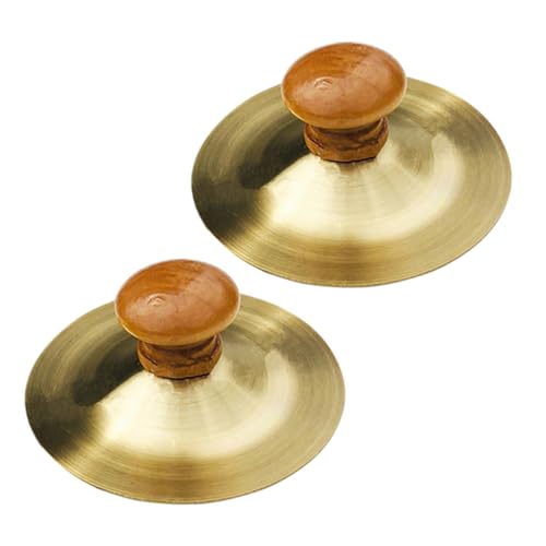 GALPADA 2 Stück Fingerzimbeln aus Holz und Metall Robuste Percussion Instrumente Teiliges für Tanz Bühnenauftritte und Musikförderung bei Kindern GALPADA 2 Stück Fingerzimbeln aus Holz und Metall Robuste Percussion Instrumente Teiliges für Tanz Bühnenauftritte und Musikförderung bei Kindern von GALPADA