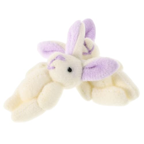 GALPADA 2 Stück Gemeinsames Kaninchen Gefüllte Hasenspielzeuge Lavender Kurzer Plüsch von GALPADA