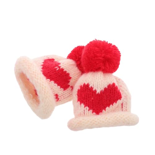 GALPADA 2 Stück Gestrickte Weinaufsätze, Mütze, Mini-wollmütze, Mütze, Weihnachten, Mini-strickmütze, Miniatur-puppenmütze Zum Basteln, Neujahr, Baumschmuck GALPADA 2 Stück Gestrickte Weinaufsätze, Mütze, Mini-wollmütze, Mütze, Weihnachten, Mini-strickmütze, Miniatur-puppenmütze Zum Basteln, Neujahr, Baumschmuck von GALPADA