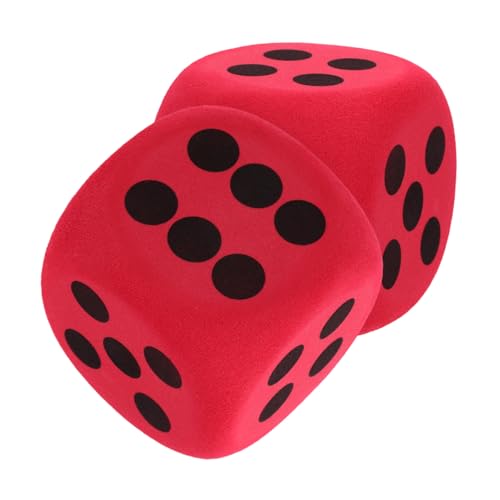 GALPADA 2 Stück Große Eva Schaumwürfel Rot Kinderfreundliche Leichte Lernwürfel für Klassenzimmer Spiele Interaktive Aktivitäten Stabile Abgerundete Ecken Sicher und Leicht zu Greifen von GALPADA