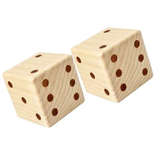 GALPADA 2 Stück Große Holzspielwürfel Tragbare Würfel für Brettspiele für Lehrer Sichere Würfel für Drinnen und Draußen Vielseitig Einsetzbar GALPADA 2 Stück Große Holzspielwürfel Tragbare Würfel für Brettspiele für Lehrer Sichere Würfel für Drinnen und Draußen Vielseitig Einsetzbar von GALPADA