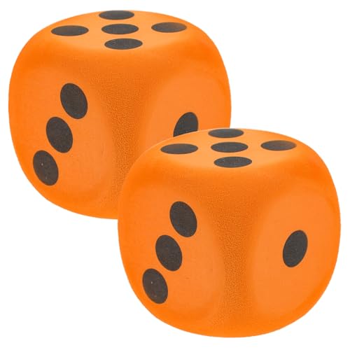 GALPADA 2 Stück Große Schaumstoffwürfel Farbige Eva Dice für Spiele Party Accessoires und Lernspiele für Familie und Freunde Langlebig und Robust von GALPADA