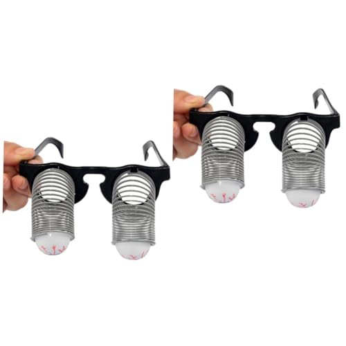 GALPADA 2 Stück Halloween Brille mit Hängenden Augen Lustige Partybrille mit Federnden Gläsern Gruselige Verkleidungsbrille für Erwachsene und Spaßbrille für Kostüme und Deko GALPADA 2 Stück Halloween Brille mit Hängenden Augen Lustige Partybrille mit Federnden Gläsern Gruselige Verkleidungsbrille für Erwachsene und Spaßbrille für Kostüme und Deko von GALPADA