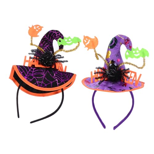GALPADA 2 Stück Halloween Haarreif mit Spinnen Hexenhut Komfortabel für Erwachsene Dekoratives Party Accessoire für Halloween und Kostümierung GALPADA 2 Stück Halloween Haarreif mit Spinnen Hexenhut Komfortabel für Erwachsene Dekoratives Party Accessoire für Halloween und Kostümierung von GALPADA