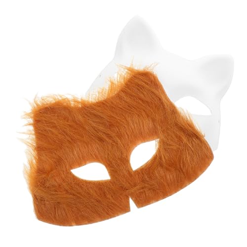 GALPADA 2 Stück Halloween-fuchs-maske, Pelzige Maske, Tier-gesichtsmaske Für Halloween, Ostern, Karneval, Maskerade, Kostümparty, Cosplay-requisiten GALPADA 2 Stück Halloween-fuchs-maske, Pelzige Maske, Tier-gesichtsmaske Für Halloween, Ostern, Karneval, Maskerade, Kostümparty, Cosplay-requisiten von GALPADA