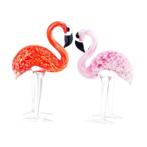 GALPADA 2 Stück Handgefertigtes Flamingo Ornament Teiliges Kreative Tierfigur aus Kristallglas Stilvolle Wohn und Gartendekoration Einzigartiges für Familie und Freunde GALPADA 2 Stück Handgefertigtes Flamingo Ornament Teiliges Kreative Tierfigur aus Kristallglas Stilvolle Wohn und Gartendekoration Einzigartiges für Familie und Freunde von GALPADA