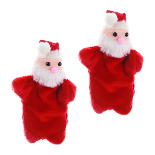 GALPADA 2 Stück Handpuppe Puppe Weihnachtsmann Fingerpuppe Kinderpuppe Weihnachtsmann Puppe Kinderspielzeug Weihnachtsspielzeug Fingerspielzeug Fingerpuppen Für Mini Fingerpuppe Pp von GALPADA