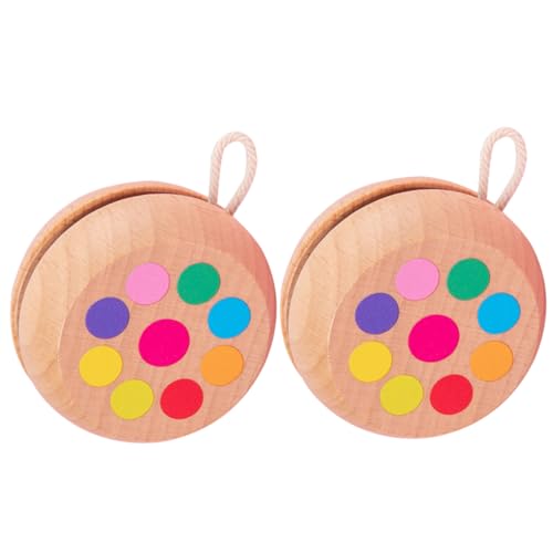 GALPADA 2 Stück Holz Fädelspielzeug für Runde Holz Schnur Bälle Pädagogisches zur Hand Augen Koordination für Kreative Spielmomente GALPADA 2 Stück Holz Fädelspielzeug für Runde Holz Schnur Bälle Pädagogisches zur Hand Augen Koordination für Kreative Spielmomente von GALPADA