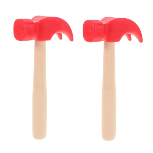 GALPADA 2 Stück Holz Hammer für Simulation Werkzeug Lernspielzeug Fähigkeiten und Hand Augen Koordination Robustes Rutschfestes Design GALPADA 2 Stück Holz Hammer für Simulation Werkzeug Lernspielzeug Fähigkeiten und Hand Augen Koordination Robustes Rutschfestes Design von GALPADA