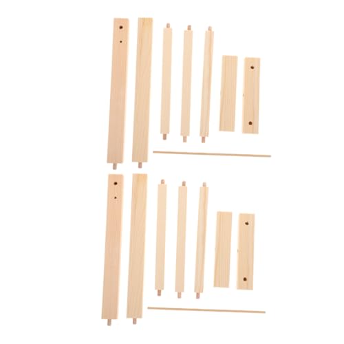 GALPADA 2 Stück Holz Kleiderständer für Puppenhaus Mini Garderobe Robustes Material Einfache Montage Vielseitig Einsetzbar zum Aufhängen von Puppenkleidung und Miniaturtextilien GALPADA 2 Stück Holz Kleiderständer für Puppenhaus Mini Garderobe Robustes Material Einfache Montage Vielseitig Einsetzbar zum Aufhängen von Puppenkleidung und Miniaturtextilien von GALPADA