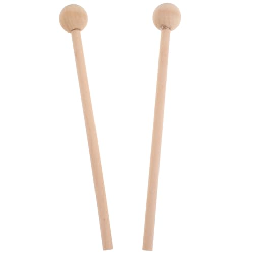 GALPADA 2 Stück Holz Percussion Sticks für Xylophon und Glockenspiel Mallets mit Stabilem Holzgriff für Musikalische Früherziehung und Kreative Rhythmusentwicklung GALPADA 2 Stück Holz Percussion Sticks für Xylophon und Glockenspiel Mallets mit Stabilem Holzgriff für Musikalische Früherziehung und Kreative Rhythmusentwicklung von GALPADA
