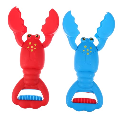 GALPADA 2 Stück Hummergreifer Hummersandkieferkrallen Squeeze Grab Beach Toy strandspielzeug Outdoor Hummerscheren Krabbenkrallenspielzeug Plastik von GALPADA