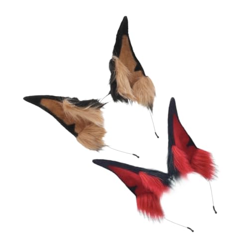 GALPADA 2 Stück Hundeohren-stirnband: Pelziges Tier-cosplay-kostüm-accessoire – Welpenohr-haarreif Für Erwachsene – Halloween-party-requisiten-kopfbedeckung von GALPADA