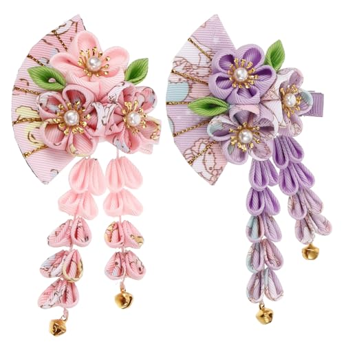 GALPADA 2 Stück Japanische Haarklammern Blütenform mit Quasten Traditionelle Haarschmuck Damen Edle Haarspangen im Kimono Stil Vielseitige Japanische Haaraccessoires für Elegante Frisuren GALPADA 2 Stück Japanische Haarklammern Blütenform mit Quasten Traditionelle Haarschmuck Damen Edle Haarspangen im Kimono Stil Vielseitige Japanische Haaraccessoires für Elegante Frisuren von GALPADA