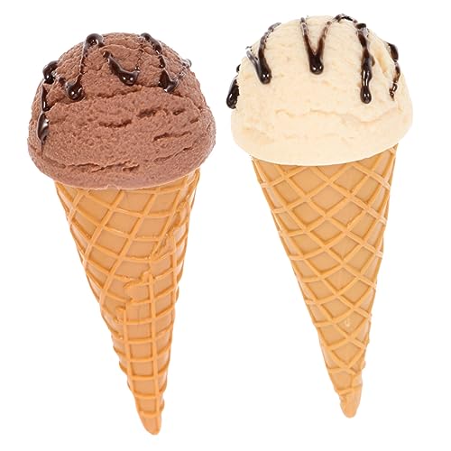GALPADA 2 Stück Künstliche Eiscreme Modelle Niedliche Eiscreme Waffeln für Fotografie Dekoration für Küchen Geschäfte Veranstaltungen GALPADA 2 Stück Künstliche Eiscreme Modelle Niedliche Eiscreme Waffeln für Fotografie Dekoration für Küchen Geschäfte Veranstaltungen von GALPADA