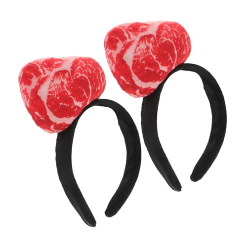 GALPADA 2 Stück Lustiges Fleisch-stirnband aus Weichem Material Einzigartiges Food-cosplay-party-accessoire für Kostüm Fotoshootings und Rollenspiele Auffälliges Haarband für Festivals und von GALPADA