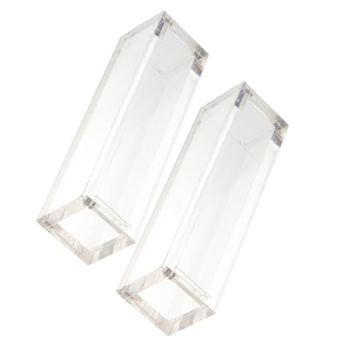 GALPADA 2 Stück Magnetische Acryl würfelbox Transparent mit Deckel Aufbewahrungsbox für Würfel Kratzfeste Dice Organizerbox mit Klarem Sichtfenster für Einfaches Sortieren und Zugriff von GALPADA