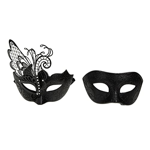 GALPADA 2 Stück Maskerade Maskerademaske Kostüm Halloween-paar Maskerade- Für Paare Halloween-party- Masken Reinigen Für Party Film Rave- Eisen Black GALPADA 2 Stück Maskerade Maskerademaske Kostüm Halloween-paar Maskerade- Für Paare Halloween-party- Masken Reinigen Für Party Film Rave- Eisen Black von GALPADA