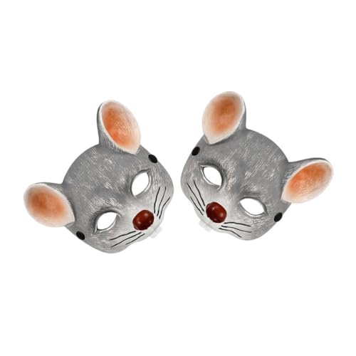 GALPADA 2 Stück Mausmaske Kostüm Gesicht Tier Karnevalsmaske Für Gesichtsmaske Halloweenmaske Karnevalsmasken Halloween Kostümmaske Hellgrau Pu Schaum GALPADA 2 Stück Mausmaske Kostüm Gesicht Tier Karnevalsmaske Für Gesichtsmaske Halloweenmaske Karnevalsmasken Halloween Kostümmaske Hellgrau Pu Schaum von GALPADA