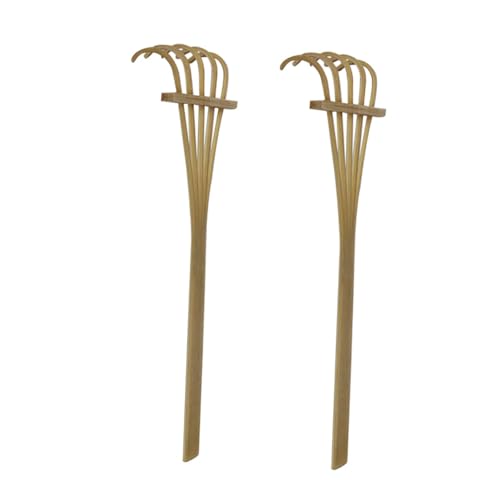 GALPADA 2 Stück Mini Bambus Rechen Zen Garten Werkzeug für Mini Sandtablett Leichte Realistische Miniatur Gartenharke für DIY Sandlandschaften und Bonsai Dekoration GALPADA 2 Stück Mini Bambus Rechen Zen Garten Werkzeug für Mini Sandtablett Leichte Realistische Miniatur Gartenharke für DIY Sandlandschaften und Bonsai Dekoration von GALPADA