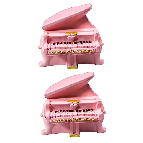 GALPADA Kleiner Klavier aus Kunstharz 2 Stück Selbstgemacht Foto Requisiten für Kleiner Musikinstrument Miniatur für Puppenhaus Deko GALPADA Kleiner Klavier aus Kunstharz 2 Stück Selbstgemacht Foto Requisiten für Kleiner Musikinstrument Miniatur für Puppenhaus Deko von GALPADA