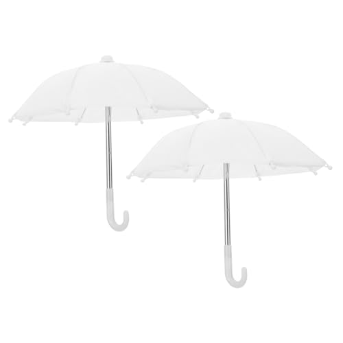 GALPADA 2 Stück Mini Regenschirm Klein Rosa Winziger Regenschirm/Puppenhaus Puppenschirm UV Miniaturen Miniatur Regenschirm Mini Für Puppen Zubehör von GALPADA