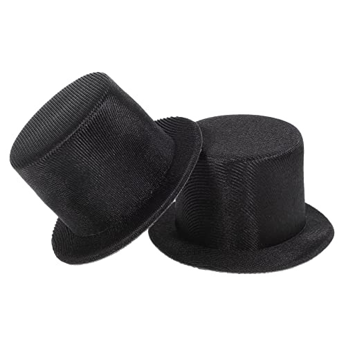 GALPADA 2 Stück Mini-Schneemannmütze kleiner formeller Hut mit Weihnachtszubehör Stroh verrückter Hut sehr kleine Zylinder Mini-Zylinder basteln Hüte Miniatur Hüte für Puppen Stoff Schwarz GALPADA 2 Stück Mini-Schneemannmütze kleiner formeller Hut mit Weihnachtszubehör Stroh verrückter Hut sehr kleine Zylinder Mini-Zylinder basteln Hüte Miniatur Hüte für Puppen Stoff Schwarz von GALPADA