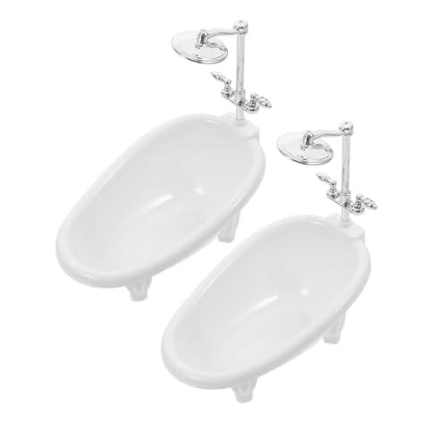 GALPADA 2 Stück Miniatur Badezimmer Badewanne für Puppenhaus Elegantes Puppenhaus Zubehör für Kreatives und Badezimmer Dekoration für Kleine Mädchen und Ihre Spielwelten GALPADA 2 Stück Miniatur Badezimmer Badewanne für Puppenhaus Elegantes Puppenhaus Zubehör für Kreatives und Badezimmer Dekoration für Kleine Mädchen und Ihre Spielwelten von GALPADA