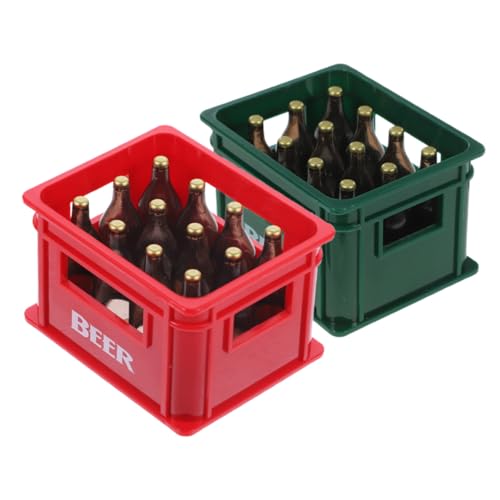 GALPADA 2 Stück Miniatur Bierkasten mit Realistischen Mini Bierflaschen Puppenhaus Zubehör für Garten Bar und Küche Detailgetreue Modelle Dekoratives Miniatur Accessoire GALPADA 2 Stück Miniatur Bierkasten mit Realistischen Mini Bierflaschen Puppenhaus Zubehör für Garten Bar und Küche Detailgetreue Modelle Dekoratives Miniatur Accessoire von GALPADA