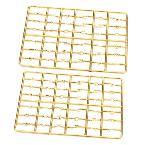 GALPADA 2 Stück Miniatur Dollhouse Zahlen und Buchstaben DIY Hausnummern und Türschild Zubehör für Kreatives Basteln für Miniaturhäuser und Fantasievolles von GALPADA