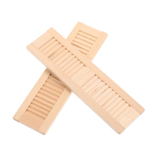 GALPADA 2 Stück Miniatur Fensterläden für Puppenhaus Dekorative Möbel für Miniaturlayouts für DIY Puppenhaus und Kreative Raumgestaltung von GALPADA