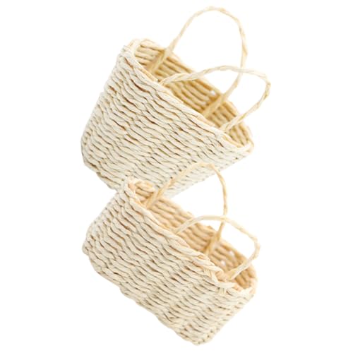 GALPADA 2 Stück Miniature Korb für Puppenhaus Praktische Aufbewahrungskörbe aus Rattan für Miniaturszenen DIY Dekoration für Fotorequisiten GALPADA 2 Stück Miniature Korb für Puppenhaus Praktische Aufbewahrungskörbe aus Rattan für Miniaturszenen DIY Dekoration für Fotorequisiten von GALPADA