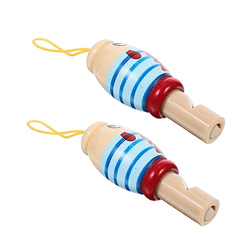 GALPADA 2 Stück Musikinstrumente Holzspielzeug Fischpfeife Frühkindliches Lernspielzeug für Kreative Entwicklung und Musikalische Sicher GALPADA 2 Stück Musikinstrumente Holzspielzeug Fischpfeife Frühkindliches Lernspielzeug für Kreative Entwicklung und Musikalische Sicher von GALPADA