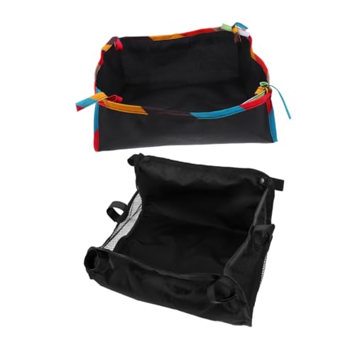 GALPADA 2 Stück Netztasche für Kinderwagen Untere Ablage für Snacks Kompatibel mit Verschiedenen Modellen Farbigem Rand von GALPADA