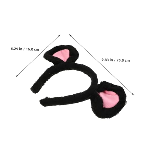 GALPADA 2 Stück Plüsch Mausohren Haarreif Weich Karikatur Stirnband für Damen Mädchen Cosplay Halloween Party Performance Zubehör GALPADA 2 Stück Plüsch Mausohren Haarreif Weich Karikatur Stirnband für Damen Mädchen Cosplay Halloween Party Performance Zubehör von GALPADA