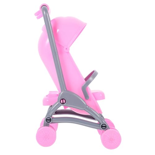 GALPADA 2 Stück Puppenwagen Realistisches Kinderwagen Modell für Puppen Zubehör für Rollenspiele und Puppenhaus Fördert Hand Augen Koordination von GALPADA