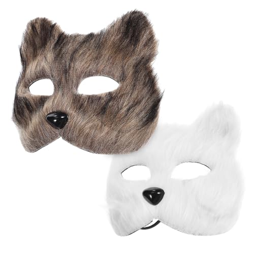 GALPADA 2 Stück Realistische Fuchs Maske mit Elastischem Band Kuschelige Tiermaske für Halloween und Cosplay Komfortable DIY Kostüm Accessoires für Party und Maskerade GALPADA 2 Stück Realistische Fuchs Maske mit Elastischem Band Kuschelige Tiermaske für Halloween und Cosplay Komfortable DIY Kostüm Accessoires für Party und Maskerade von GALPADA