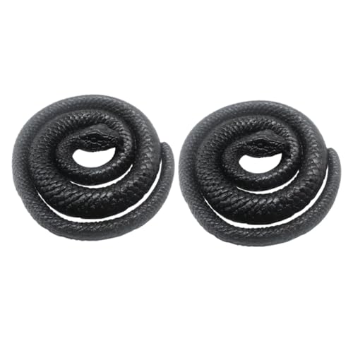 GALPADA 2 Stück Realistische Schwarze Schlangen aus TPR Lebensechte Halloween Party Requisiten Dehnbar Sicher für Praktische Modellspielzeuge für Deko und Frühpädagogik GALPADA 2 Stück Realistische Schwarze Schlangen aus TPR Lebensechte Halloween Party Requisiten Dehnbar Sicher für Praktische Modellspielzeuge für Deko und Frühpädagogik von GALPADA