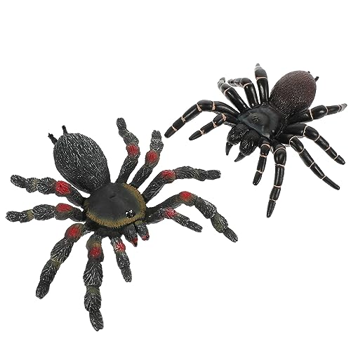 GALPADA 2 Stück Realistische Spinnen für Lifelike Spider Prank für Halloween und Partys für Spaß und Scherze von GALPADA