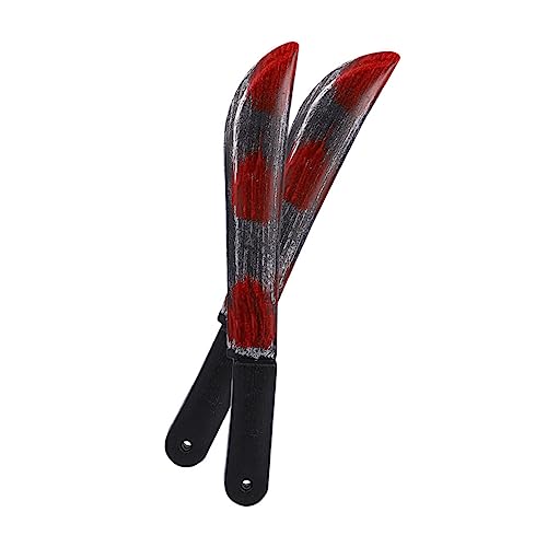 GALPADA 2 Stück Requisiten für Simulationsmesser Halloween Costume Halloween Kleidung Novelty Toy Funny Props Schläger Halloween-Requisite Breitschwert-Requisiten Plastik GALPADA 2 Stück Requisiten für Simulationsmesser Halloween Costume Halloween Kleidung Novelty Toy Funny Props Schläger Halloween-Requisite Breitschwert-Requisiten Plastik von GALPADA