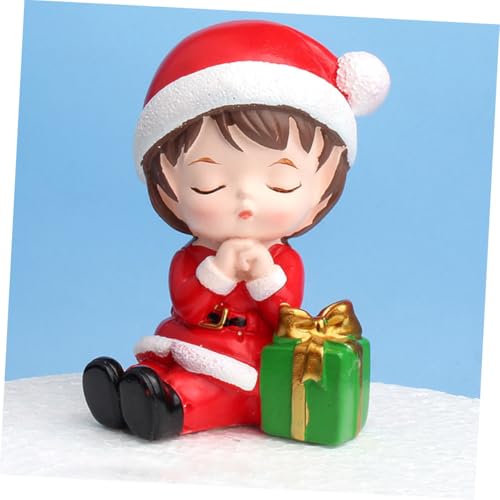 GALPADA 2 Stück Resin Cake Decoration Junge und Mädchen Hirschgeweih Figuren für Geburtstagstorten und Heimdeko Handgefertigte Harz-doll Cake Decor Farbenfrohe Kuchenornamente von GALPADA