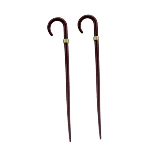 GALPADA 2 Stück Retro Walking Stick Ornamente Mini-puppenhausmöbel Dollhouse Dekorationen Legierung Hellbraun GALPADA 2 Stück Retro Walking Stick Ornamente Mini-puppenhausmöbel Dollhouse Dekorationen Legierung Hellbraun von GALPADA