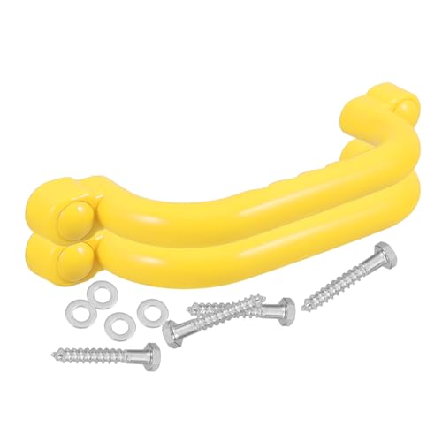 GALPADA 2 Stück Sicherheitsgriffe für rutschfeste Handgriffe für Spielgeräte Indoor Outdoor Kletterspielzeug Robuste Kunststoff Handgriffe Gelb GALPADA 2 Stück Sicherheitsgriffe für rutschfeste Handgriffe für Spielgeräte Indoor Outdoor Kletterspielzeug Robuste Kunststoff Handgriffe Gelb von GALPADA