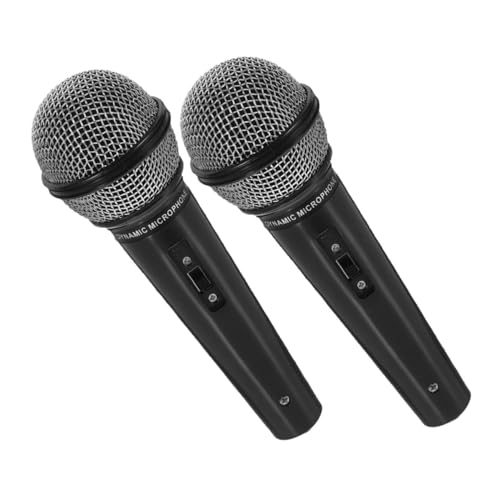 GALPADA 2 Stück Simuliertes Mikrofonmodell Gefälschtes Mikrofon Kindermikrofone Modellmikrofone Schnelle Nachahmung Realistisches Spielmikrofon Spielzeugmikrofon Karaoke von GALPADA