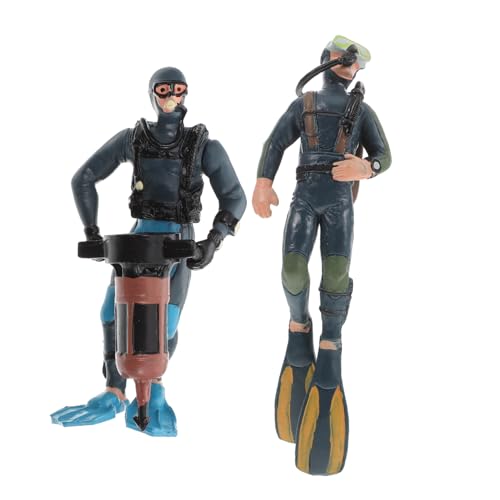 GALPADA 2 Stück Taucher Figuren Desktop Dekoration Fein Detailliert Simulierte Unterwasser Explorer Modell Ornamente für Aquarium Zubehör GALPADA 2 Stück Taucher Figuren Desktop Dekoration Fein Detailliert Simulierte Unterwasser Explorer Modell Ornamente für Aquarium Zubehör von GALPADA