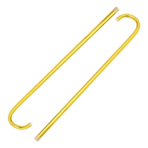 GALPADA 2 Stück Teiliges Cosplay Jazz Tanzstock Goldfarben PVC Gehstock Requisit für Halloween Party Bühnenauftritte Kostüm von GALPADA