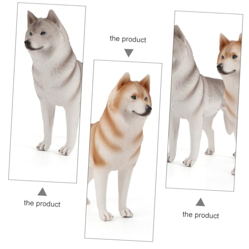 GALPADA 2 Stück Teiliges Fake Husky Hund Modell Desktop Dekoration Detailgetreue Haustierfigur mit Feiner Oberfläche Stabiles Material für Kinderzimmer Büro Auto und GALPADA 2 Stück Teiliges Fake Husky Hund Modell Desktop Dekoration Detailgetreue Haustierfigur mit Feiner Oberfläche Stabiles Material für Kinderzimmer Büro Auto und von GALPADA