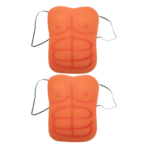 GALPADA 2 Stück Teiliges Fake Muscle Shirt für Kostüm mit Realistischem Künstlichem Muskel look Bequemer Sitz Langlebig Geeignet für Cosplay und Party rollenspiele von GALPADA