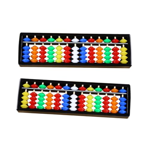 GALPADA 2 Stück Teiliges Farbiger Abacus Lernspielzeug Zählrahmen für Mathematikfähigkeiten und Kognitive Entwicklung für Schüler und Zuhause von GALPADA