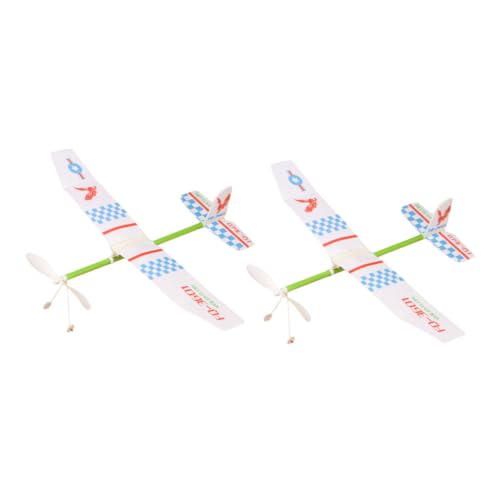 GALPADA 2 Stück Teiliges Gummiband antriebsflugzeug für Robuste Biplane Modelle mit Langlebigem Material Leicht und Tragbar Fördert Kreativität und Praktische Fähigkeiten Zufällige Muster GALPADA 2 Stück Teiliges Gummiband antriebsflugzeug für Robuste Biplane Modelle mit Langlebigem Material Leicht und Tragbar Fördert Kreativität und Praktische Fähigkeiten Zufällige Muster von GALPADA